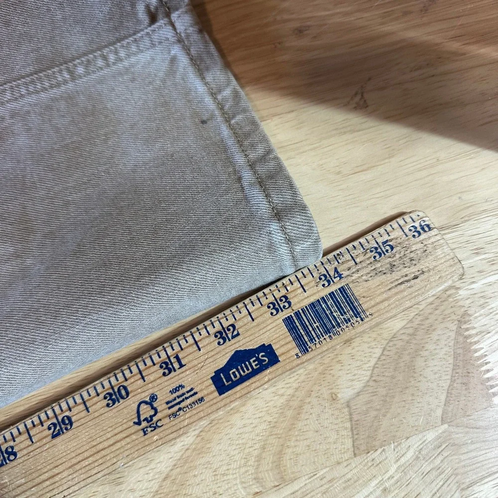 Wrangler Retro Slim Straight Leg Jeans Mens 32x34 Tan Brown
